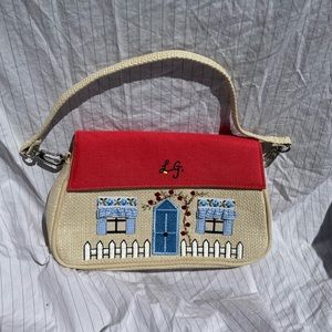 Charming Lulu Guinness bag with embroidery detail
